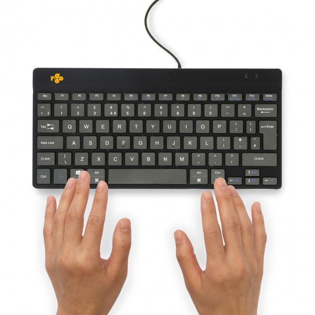R-Go Tools Ergonomic keyboard R-Go Compact Break, compact keyboard with break software, QWERTY (UK), wired, black R-Go Tools Ergonomic keyboard R-Go Compact Break, compact keyboard with break software, QWERTY (UK), wired, black
