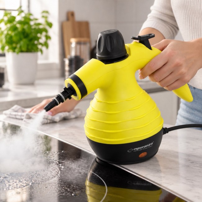 Esperanza EHS001 Steam cleaner 0.35L Black, Yellow 900W