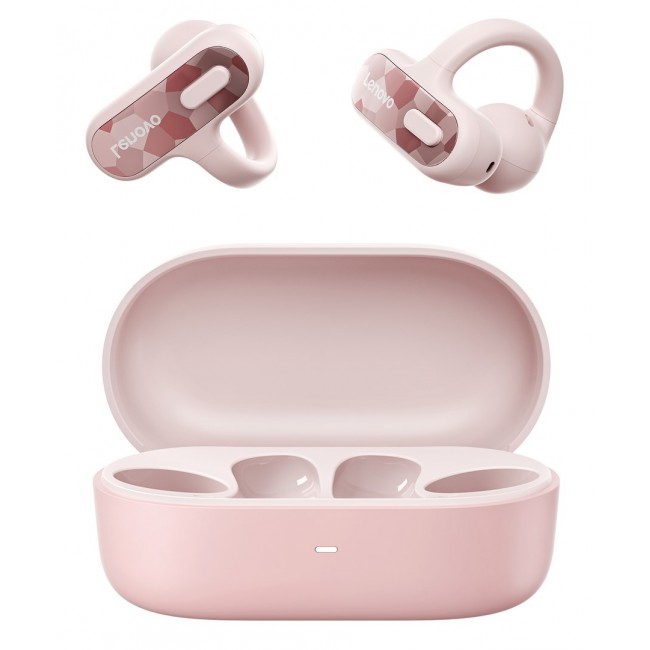 Lenovo X500 Headset True Wireless Stereo (TWS) Ear-clip-on, Open-ear Business/Everyday USB Type-C Bluetooth Pink
