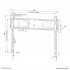 Neomounts WL30-750BL18 Heavy duty wall mount 43-98
