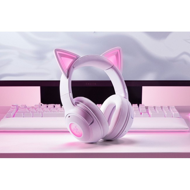 Razer Kraken Kitty V2 BT Headset Wireless Head-band Gaming Bluetooth White