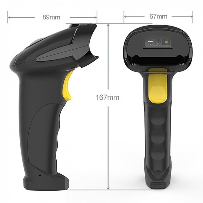 Qoltec 50856 Wireless barcode scanner 1D 2D | 2.4GHz Qoltec 50856 Wireless barcode scanner 1D 2D | 2.4GHz