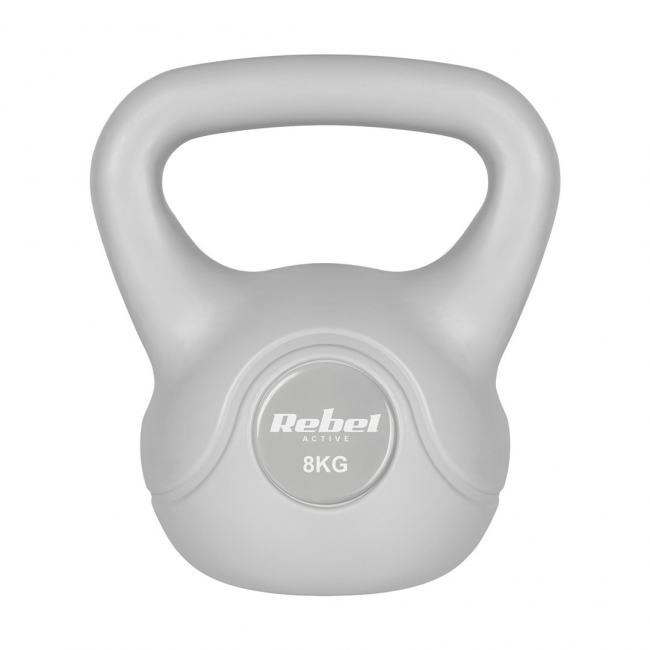 REBEL ACTIVE Kettlebell bituminous gray 8 kg REBEL ACTIVE Kettlebell bituminous gray 8 kg