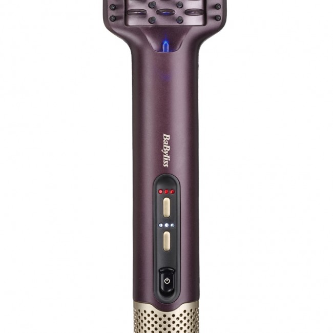 BaByliss Air Power AS6400E hair styling tool Straightening brush Airflow Maroon 900 W 2.5 m