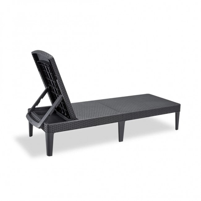 KETER POLY RATTAN LOUNGER JAIPUR GRAPHITE