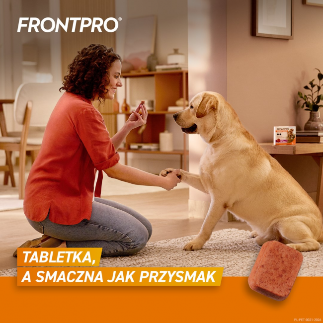 FRONTPRO Flea and tick tablets for dog ( 25-50 kg) - 3x 136mg