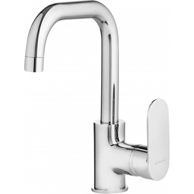 Basin mixer with rectangular spout Basin mixer with rectangular spout