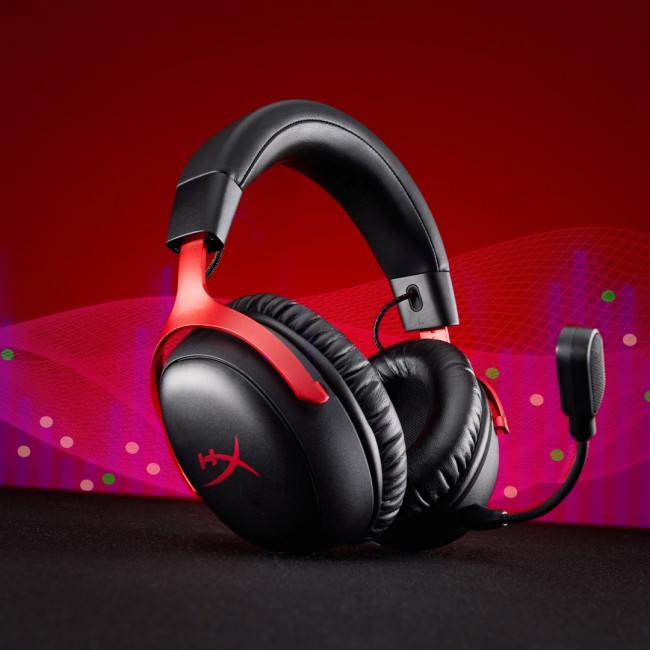 HyperX Cloud III S Wireless - Gaming Headset (Black-Red) HyperX Cloud III S Wireless - Gaming Headset (Black-Red)