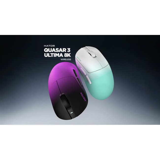 HATOR Quasar 3 Ultima 8K Wireless, White/Mint HATOR Quasar 3 Ultima 8K Wireless, White/Mint