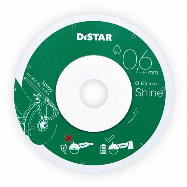 DISTAR TARCZA DIAMENTOWA SHINE 125 x 0,6 x 22,23mm DISTAR TARCZA DIAMENTOWA SHINE 125 x 0,6 x 22,23mm