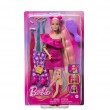 Barbie Fun & Fancy Hair Doll with Extra-Long Colorful Blonde Hair and Styling Accessories Barbie Fun & Fancy Hair Doll with Extra-Long Colorful Blonde Hair and Styling Accessories