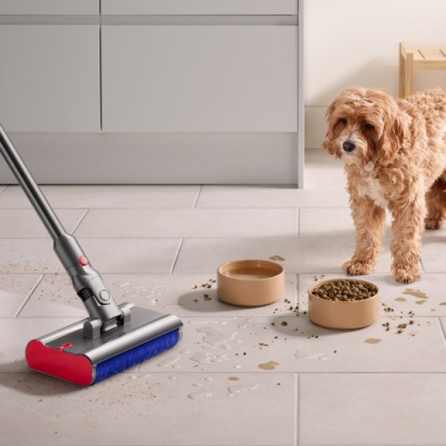 Dyson V12 Submarine 3-in-1 stick vacuum Battery Dry&wet HEPA Bagless 0.35 L Nickel, Yellow