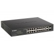D-Link DGS-1100-18PV2 network switch Managed L2 Gigabit Ethernet (10/100/1000) Power over Ethernet (PoE) 1U Black