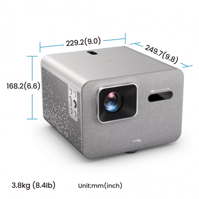 BenQ TK705STi Short throw projector 3000 ANSI lumens DLP UHD 4K (3840x2160) Grey