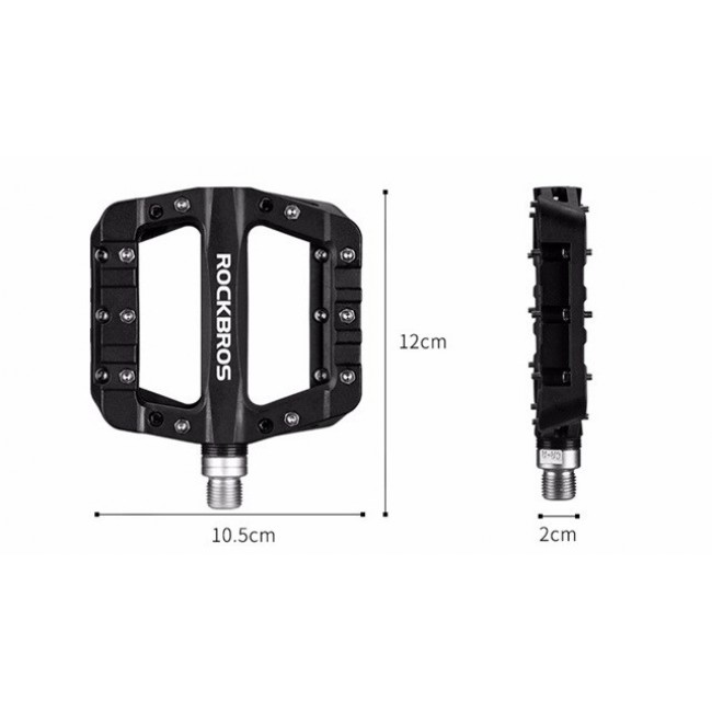 Rockbros 2017-12CBK Nylon cycle pedal set - Black Rockbros 2017-12CBK Nylon cycle pedal set - Black