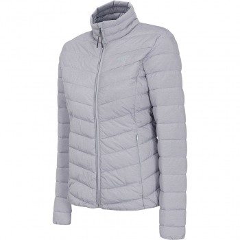 Women's jacket 4F cool light gray melange H4L21 KUDP003 27M S