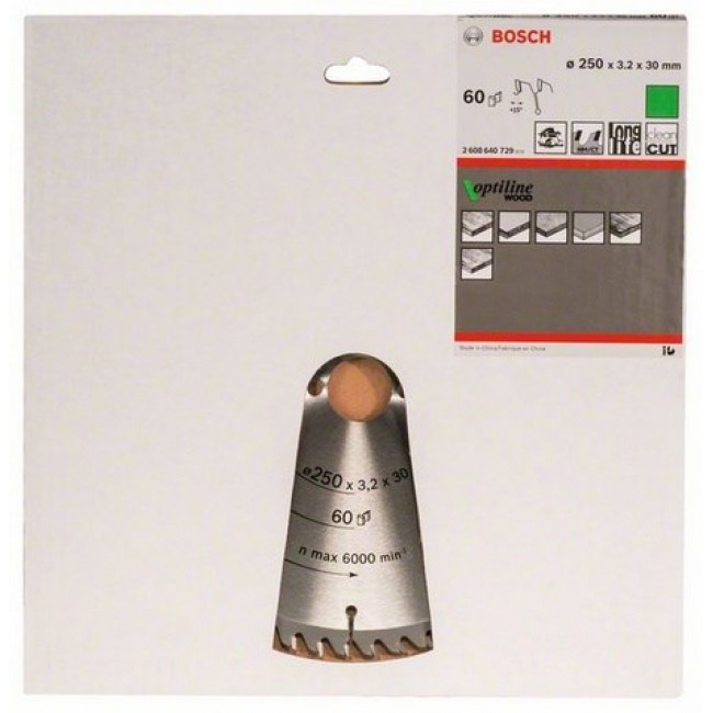 Bosch 2 608 640 729 circular saw blade 25 cm 1 pc(s)