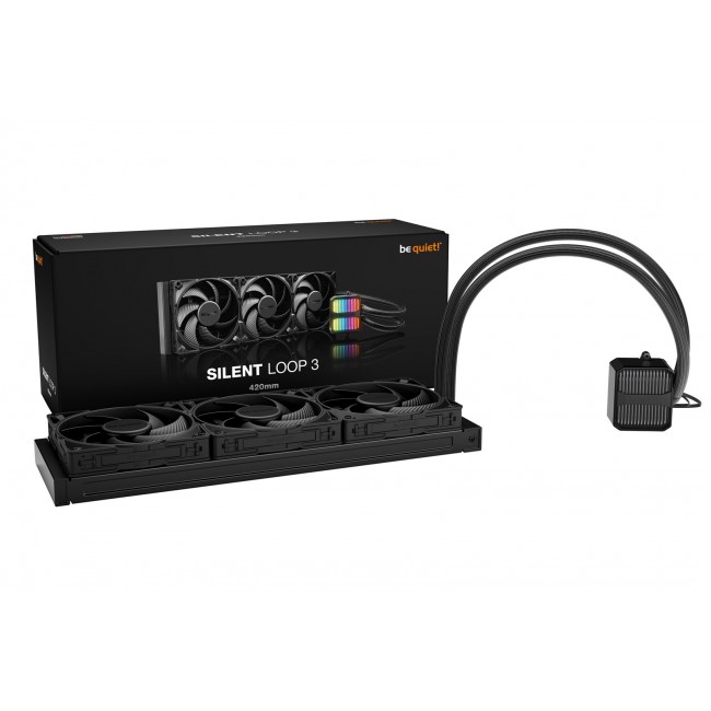 be quiet! Silent Loop 3 420 mm Processor All-in-one liquid cooler 14 cm Black 1 pc(s) be quiet! Silent Loop 3 420 mm Processor All-in-one liquid cooler 14 cm Black 1 pc(s)