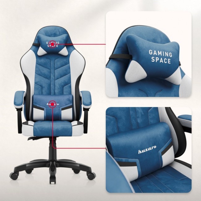 Huzaro Force 2.7 Black Carbon Gaming chair Blue
