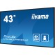 iiyama LH4360UHS-B2AG Signage Display Digital A-board 108 cm (42.5