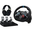 Logitech G 991-000539 Gaming Controller Aluminium, Black USB Steering wheel + pedals + headset PC, PlayStation 4, PlayStation 5, Playstation 3