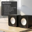 Audiocore AC870 B 2-way 3 W Black, Gray Wired
