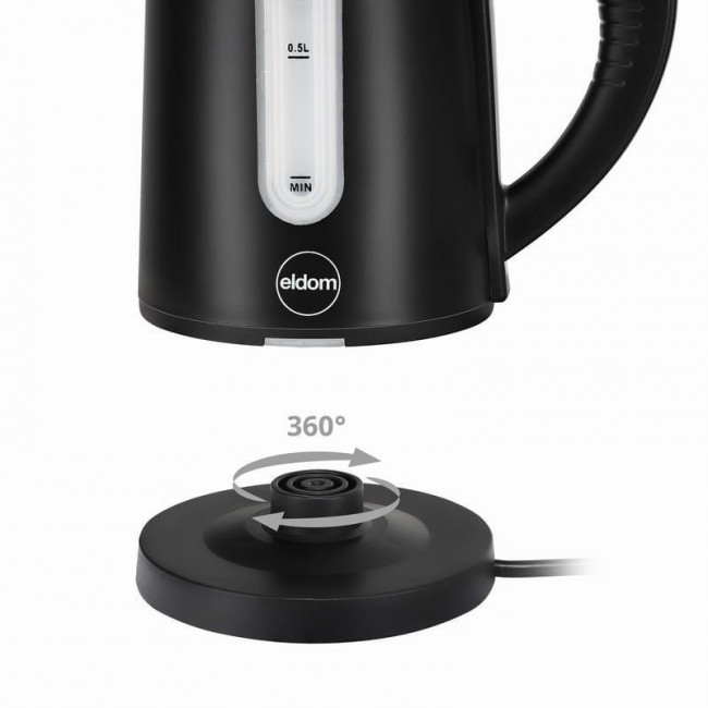ELDOM C185 C TRIPO CORDLESS KETTLE 0.8 L 1000 W BLACK ELDOM C185 C TRIPO CORDLESS KETTLE 0.8 L 1000 W BLACK