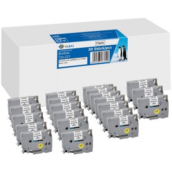 G&G 21569 label-making tape Black on white TZe