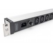 Digitus Socket strip with aluminum profile, 9-way, IEC C14 input