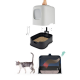 ROTHO Biala Anthracite - cat litter box