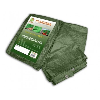 REINFORCED GREEN TARPAULIN 90g 8 x 10m BRADAS