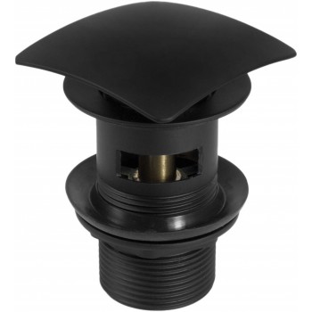 Stopper for washbasin or bidet - with overflow