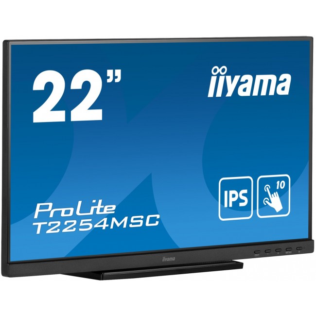 iiyama ProLite 21.5 P-CAP 10pt touch screen featuring IPS panel technology and Anti Glare coating