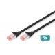 Digitus CAT 6 S/FTP patch cord, 5 units