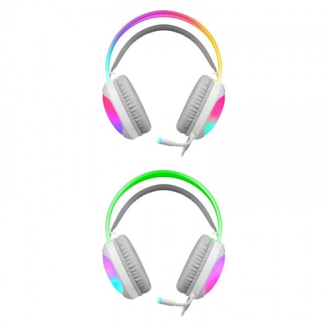 HEADPHONES DEFENDER ECLIPSE RGB WHITE