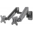 Manhattan Dual Wall Mount for TV & Monitors (Full Motion Gas Spring), For screens 17