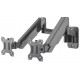 Manhattan Dual Wall Mount for TV & Monitors (Full Motion Gas Spring), For screens 17