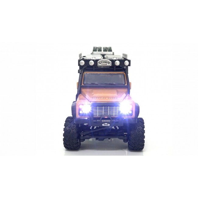 Amewi D90X28 Metall Scale Crawler gelb Radio-Controlled (RC) model Crawler truck Electric engine 1:28