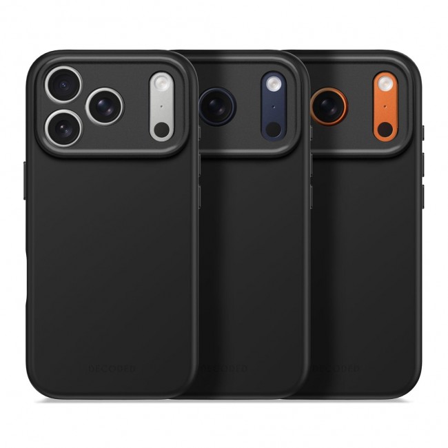 Decoded Silicone Backcover Apple iPhone 17 Pro Phantom Black mobile phone case 16 cm (6.3 Decoded Silicone Backcover Apple iPhone 17 Pro Phantom Black mobile phone case 16 cm (6.3