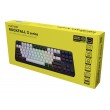 HATOR Rockfall 3 TKL Wireless, black, QMK/VIA, OMA profile white-black keycaps Keyboard - linear mechanical hotswap switches - US - ANSI Layout (HTK850)