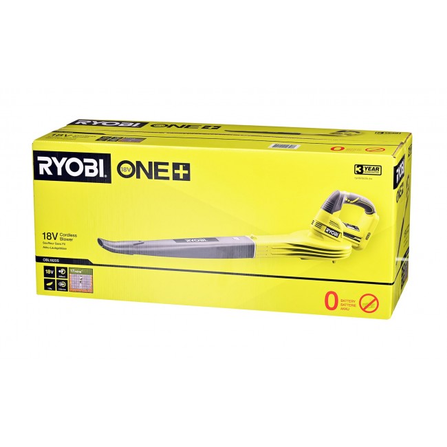 Ryobi OBL1820S cordless leaf blower 245 km/h Black, Green