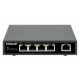 Intellinet 5-Port Gigabit Ethernet PoE+ Switch, Four PSE PoE Ports, IEEE 802.3at/af (PoE+/PoE) Compliant, PoE Power Budget up to 62 W, Desktop Format