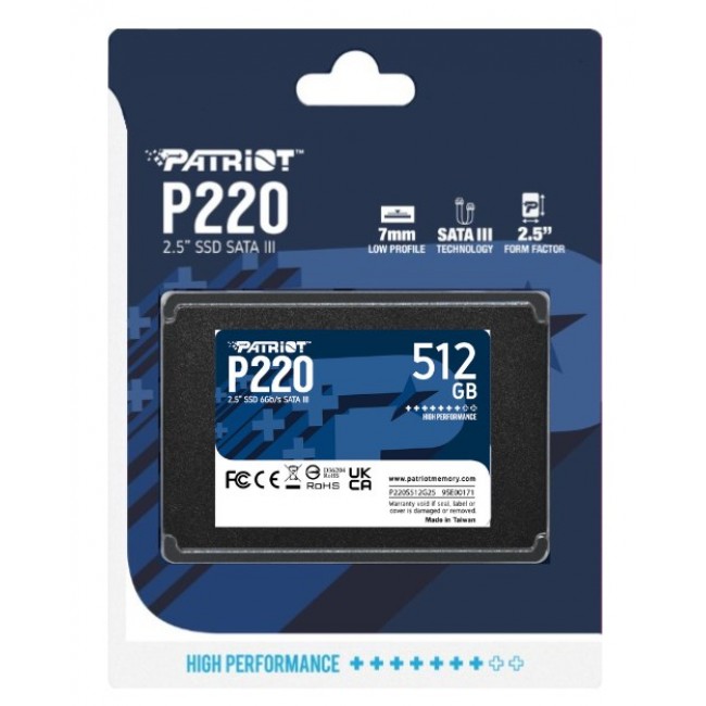 Patriot Memory P220 512GB 2.5 Patriot Memory P220 512GB 2.5