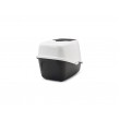 SAVIC Nestor White-Black - Covered Cat Litter Box - 56x39x38.5 cm - 1 pc