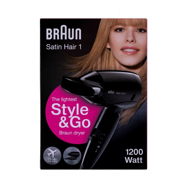 Braun HD130 hair dryer 1200 W Black