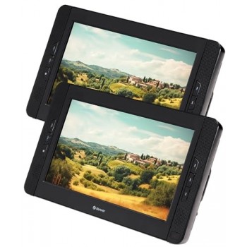 Denver MTW-1098 Portable DVD Player with 2 x 10