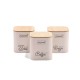 SET OF METAL CONTAINERS 3 PCS MR-1775-3S-IVORY SET OF METAL CONTAINERS 3 PCS MR-1775-3S-IVORY