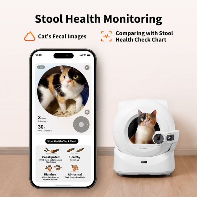 PETKIT P9903 dog / cat litter box Self-cleaning litter box White PETKIT P9903 dog / cat litter box Self-cleaning litter box White