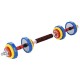 Coloured barbells with barbell function in a case HMS SKC20 2 x 10 kg Coloured barbells with barbell function in a case HMS SKC20 2 x 10 kg