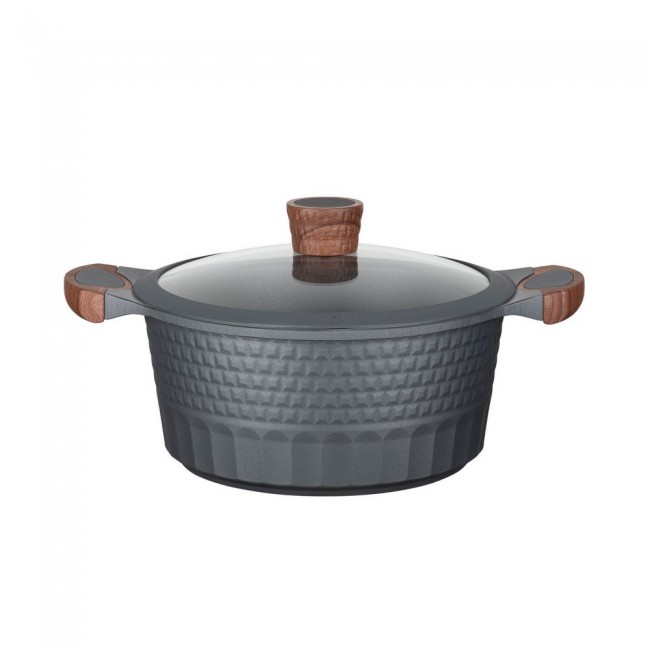 Resto Kitchenware Capella 4.6 L Round Black, Wood
